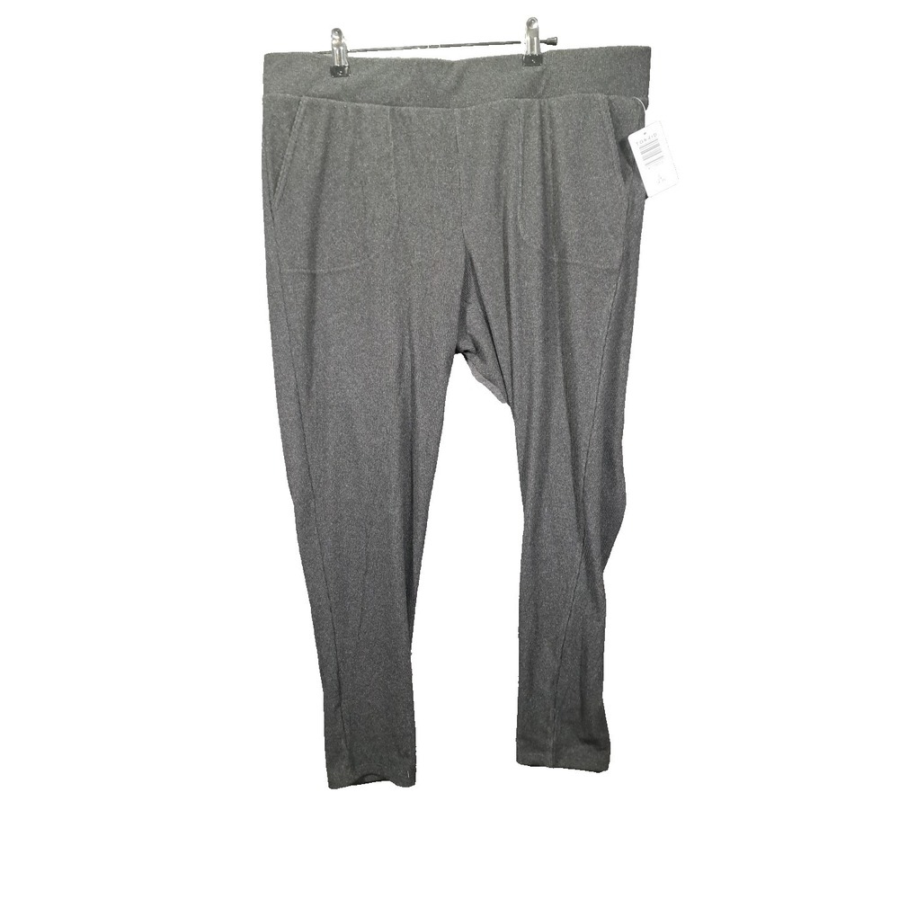 Torrid Charcoal Gray Brushed Rib Pocket Leggings Plus Size 2X 18-20 41170013 NEW
